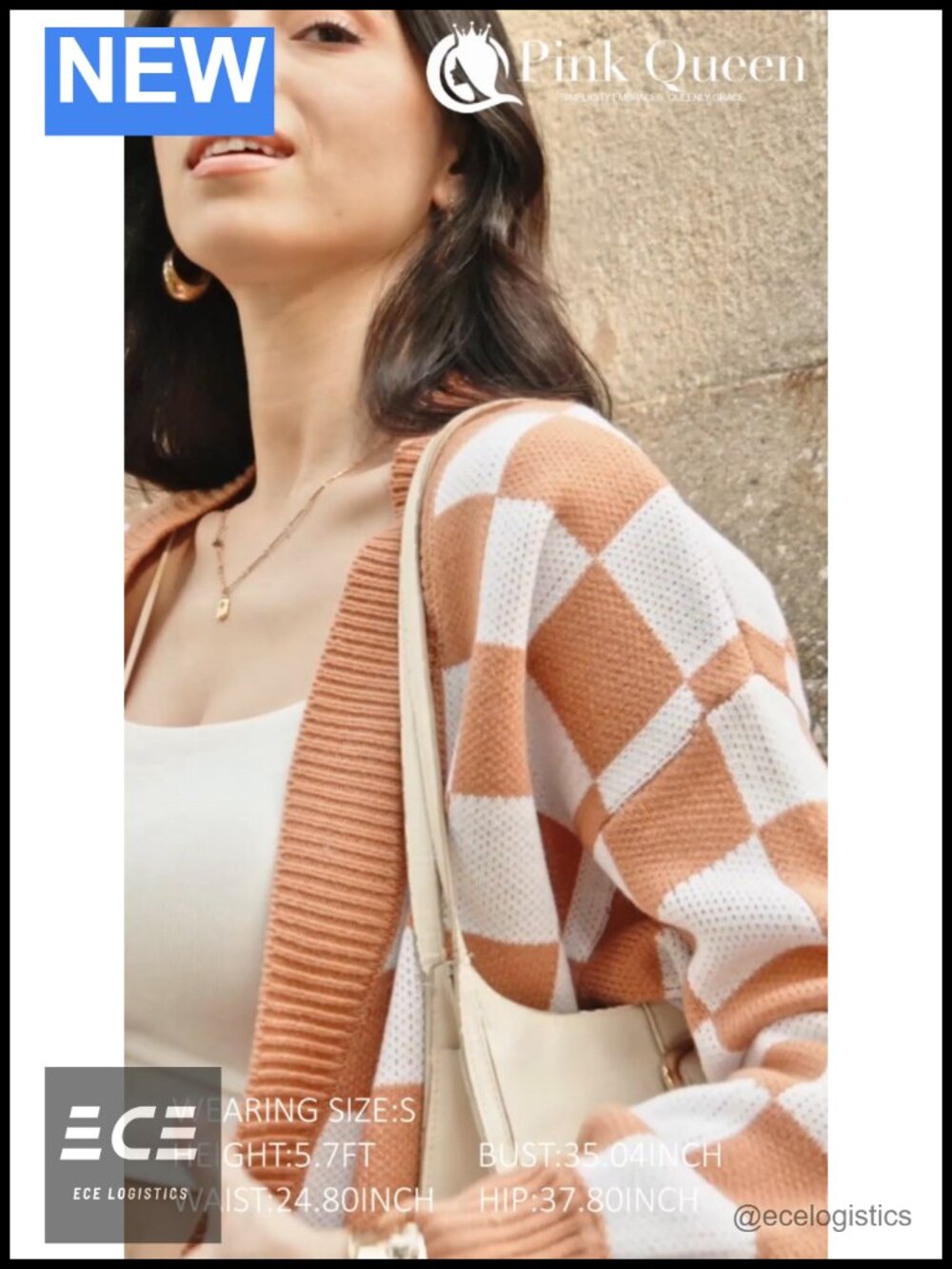 Oversized Ribbed Knit Open Front Cardigan with Pockets - Picture 6 of 6